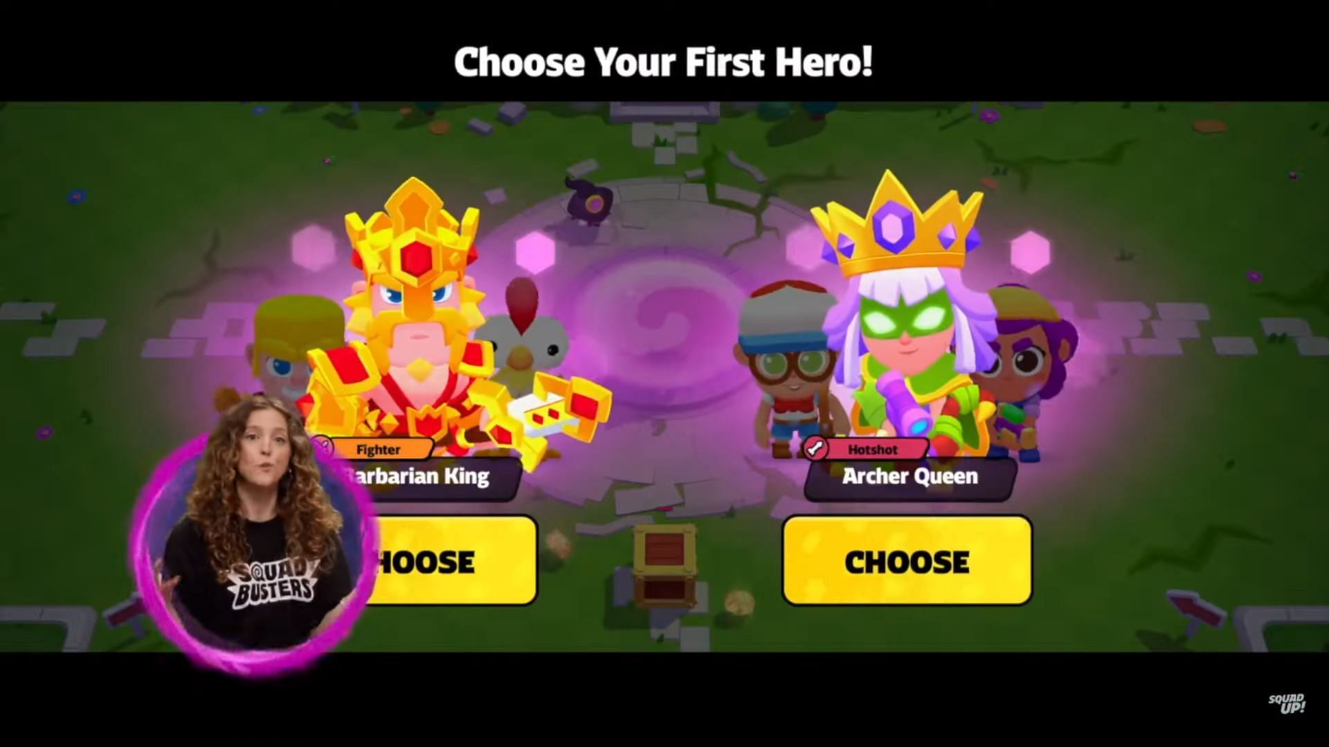 Starting Hero options (Image via Supercell)